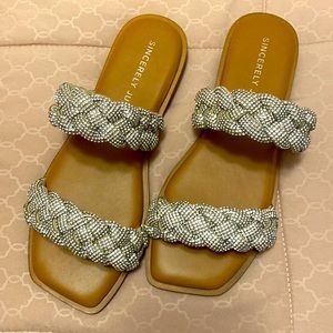 Braided sandals